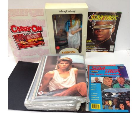Product Enterprise Carry On Kenneth Williams talking action figure (M and boxed). Together with a large quantity of Star Trek