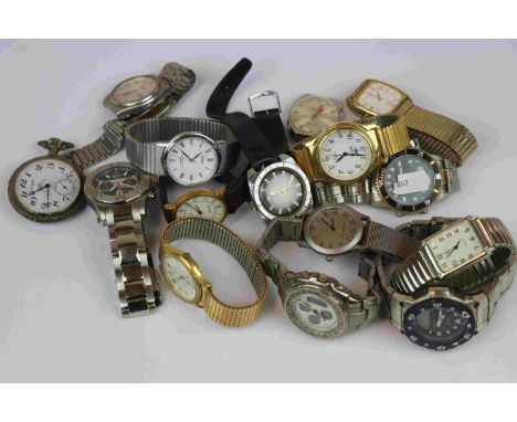Small collection of mainly Quartz Gents Wristwatches to include a Timex Automatic