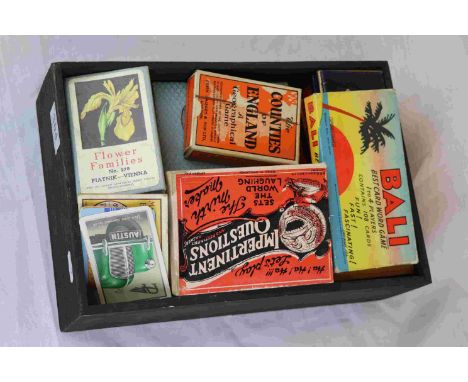 Collection of vintage Playing Cards and Card related Games to include Counties of England, Peter Pan, Riders of the Range etc