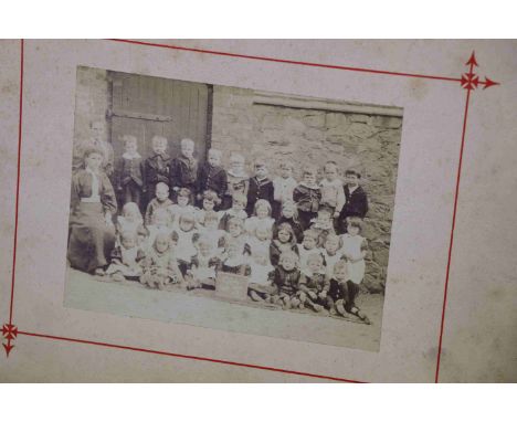 Collection of vintage Photographs on card to include the interior of an Antique shop