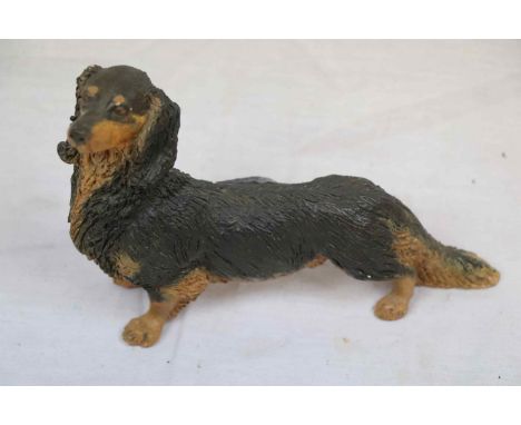 Ceramic Model of a Dachshund Dog Figure