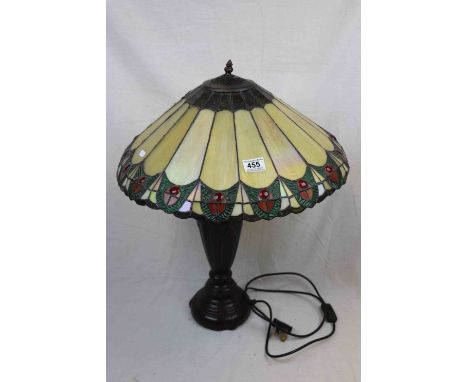 Large Tiffany Style Table Lamp with Shade