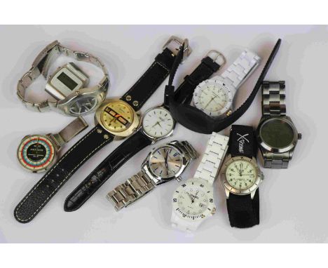 Collection of mainly Quartz wristwatches to include a Fineat Chronometer Automatic