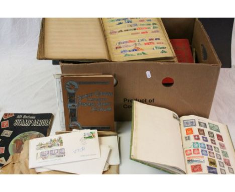 Large collection of vintage Stamps, loose and in Albums to include 19th Century