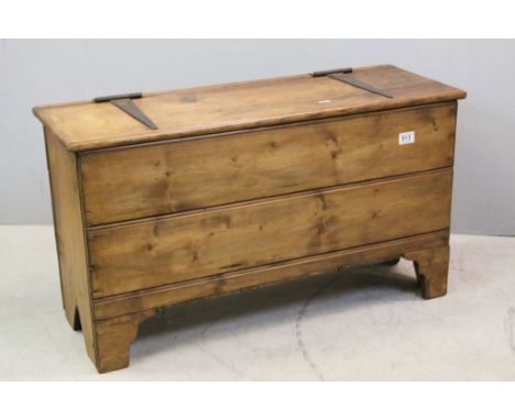 Antique Pine Box on Bracket Feet