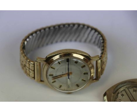 Five vintage gents mechanical Wristwatches to include; Rama, Timex, Lanco, Orien, Sekonda