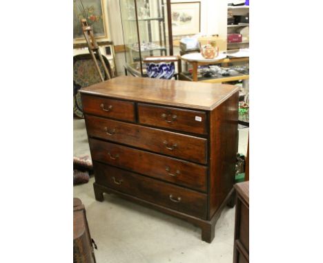 Antique Oak Chest of Drawers on Bracket Feet