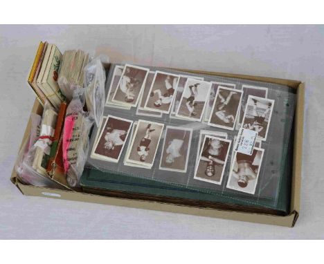 Collection of Cigarette and Cigar Cards including an Album of Cigarette Cards, Churchman Boxing Personalities, Doncella Coron