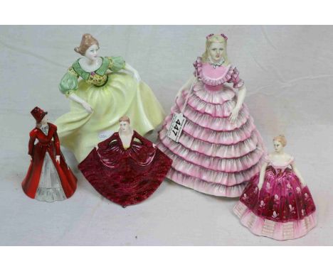 Five Coalport Figurines including Ladies of Dance First Fashion, Kimberley and Tara