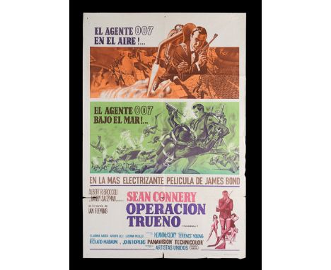 JAMES BOND: THUNDERBALL (1965) - Carter-Jones Collection: Two Spanish and Argentinian One-Sheets, 1965Bidding for this lot wi