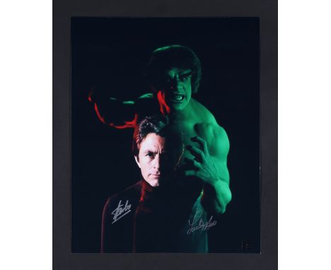 THE INCREDIBLE HULK (T.V. SERIES, 1977-1982) - Stan Lee and Lou Ferrigno Autographed PhotoBidding for this lot will end on Th