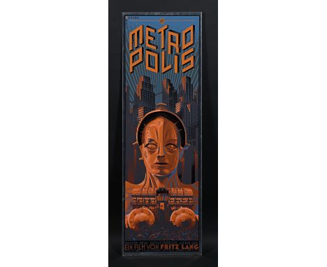 METROPOLIS (1927) - Dark Hall Mansion Archive: Hand-Numbered Limited Edition Metal Variant Print by Laurent Durieux, 2013Bidd