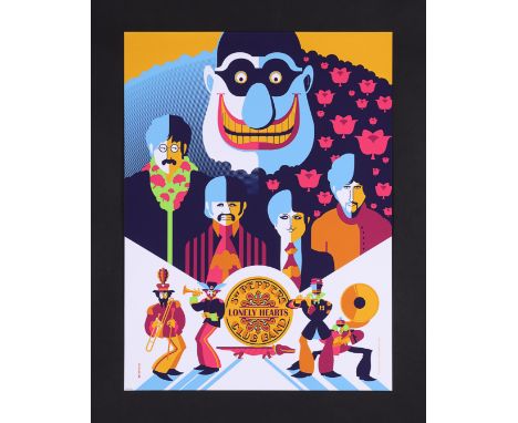 YELLOW SUBMARINE (1968) - Dark Hall Mansion Archive: Set of Five Hand-Numbered Limited Edition Regular Folio Prints by Tom Wh