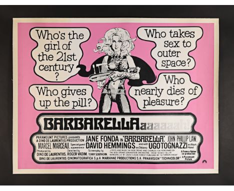 BARBARELLA (1968) - David Frangioni Collection: UK Quad - Style B - Linen-Backed, 1968Bidding for this lot will end on Thursd