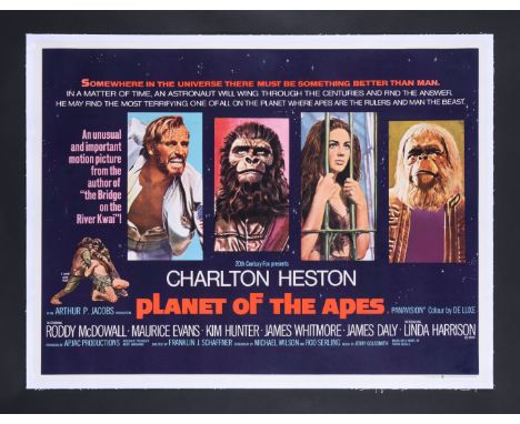 PLANET OF THE APES (1968) - David Frangioni Collection: UK Quad - Linen-Backed, 1968Bidding for this lot will end on Thursday