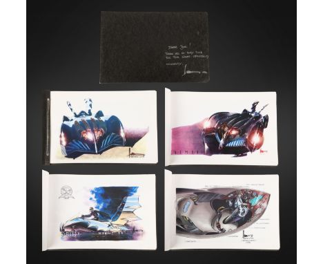 BATMAN & ROBIN (1997) - Portfolio of Vehicle Concept Designs Gifted to Joel Schumacher by Harald Belker, 1996Bidding for this