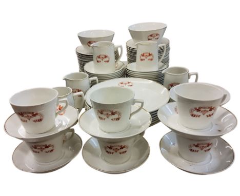 Local interest - Chapel Wesleyan Pilsley tea service,&nbsp; for six comprising&nbsp; tea cups and saucers, seven dinner plate