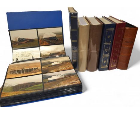 Railway interest - seven photograph albums, mainly steam engines take throughout the UK, meticulously annotated throughout na