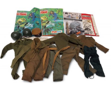 Action Man - 'Uniforms of the World' Accessories Pack, unopened; British military trousers, jumpers, shirts, scarfs, belts,&n