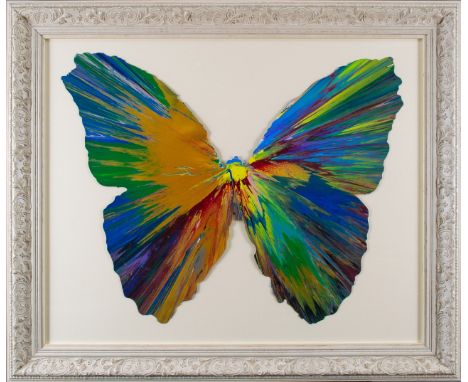 Damien Hirst (British, b.1965) Butterfly Spin Painting 2009 Acrylic on paper With studio stamp and signed verso Dimensions: (