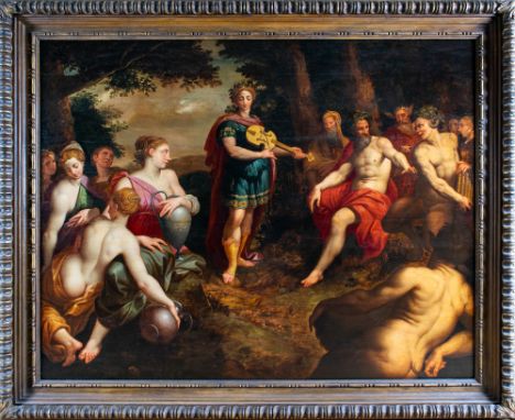 School of Fontainebleau 16th century The Contest of Apollo and Pan Oil on panel Provenance: Anon. Sale, Christie’s, London, 9