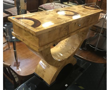 ART DECO CONSOLE TABLE - CORNER DAMAGED