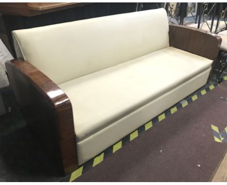 LARGE ART DECO STYLE SOFA