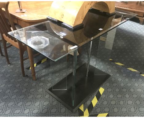 GLASS CONSOLE TABLE