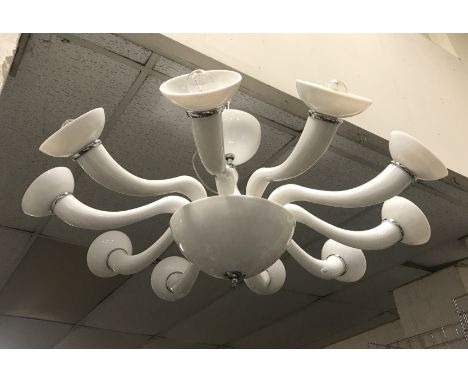 ITALIAN CERAMIC CHANDELIER