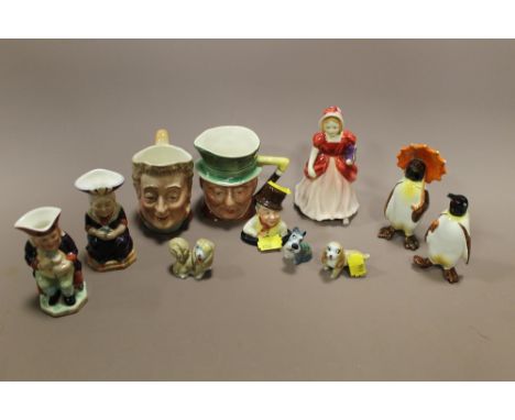 A COLLECTION OF CERAMIC ORNAMENTS TO INCLUDE BESWICK, DOULTON ETC.