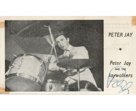 Peter Jay And The Jaywalkers 1962 'Can Can 62' Decca Promo Photo Signed By Peter Jay . Good condition. All autographs come wi