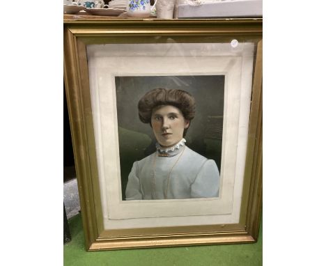 A FRAMED VICTORIAN PORTRAIT 
