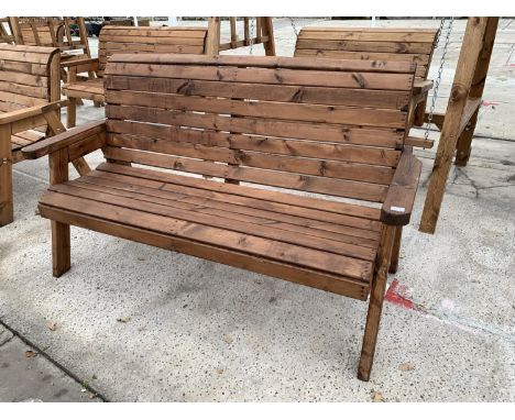 AN AS NEW EX DISPLAY CHARLES TAYLOR THREE SEATER BENCH  + VAT 