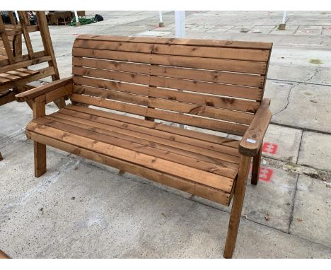 AN AS NEW EX DISPLAY CHARLES TAYLOR THREE SEATER BENCH  + VAT 