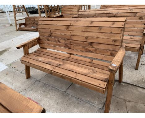 AN AS NEW EX DISPLAY CHARLES TAYLOR THREE SEATER BENCH  + VAT 