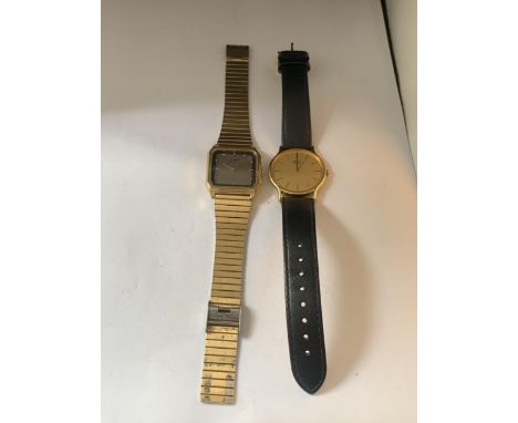 TWO WRIST WATCHES TO INCLUDE A CASIO AND A SEIKO 