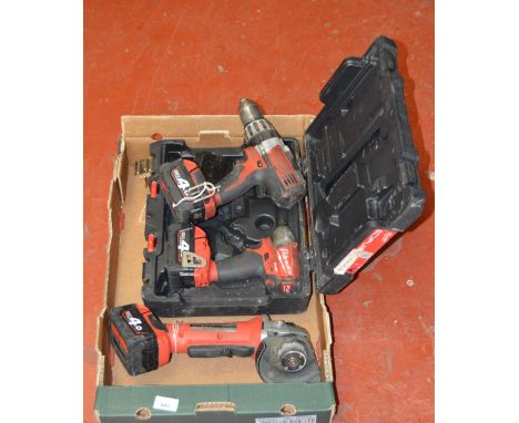 POLICE> 3 Milwaukee power tools [VAT ON HAMMER PRICE] [NO RESERVE]
