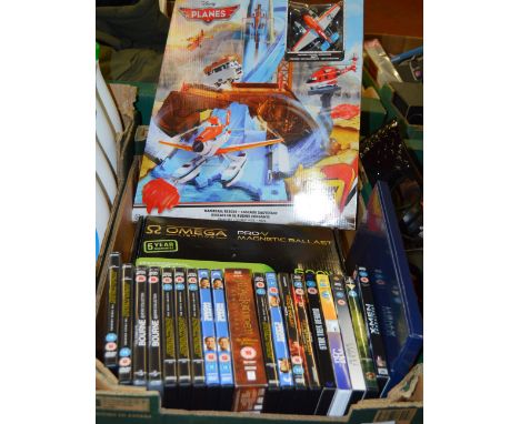 POLICE > Disney Planes set, a quantity of DVDs and and an OMEGA LIGHTING PRO-V Magnetic Ballast. [VAT ON HAMMER PRICE] [NO RE