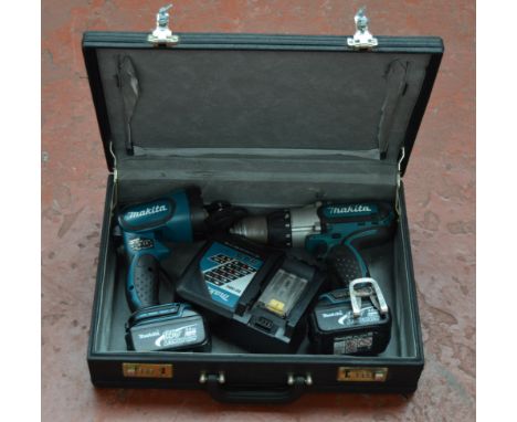 Makita cordless drill and light