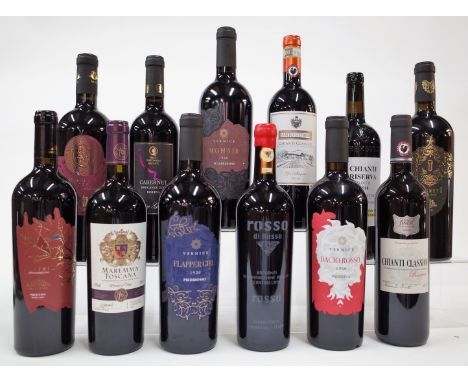 12 BOTTLES ITALIAN RED WINEMontemajor Limited Edition Puglia Primitivo 2020; Sainsbury's Taste The Difference Maremma Toscana