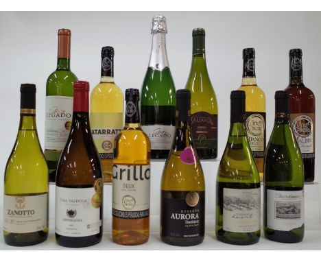 11 BOTTLES BRAZILIAN AND COLOMBIAN WHITE AND 1 SPARKLING WINEVinicola Campestre Zanotto Gewruztraminer 2021; Casa Valduga Vin