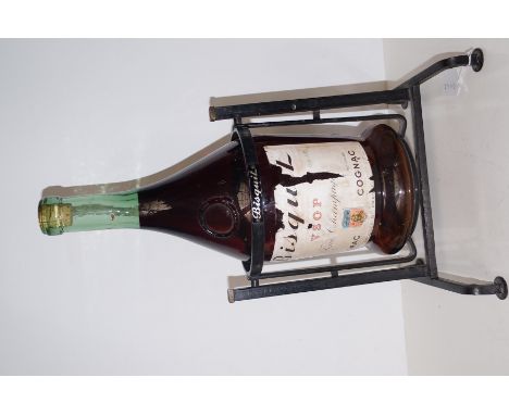 Vintage liquor bottle and stand
