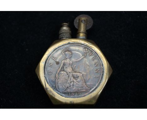 Trench art cigarette lighter