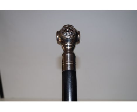 Diver's helmet walking stick