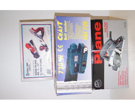 Wood plane, belt sander and power planner