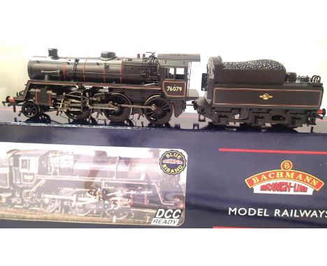 Bachmann 32-952 Class 4MT, 76079 BR Black, Late Crest in near mint condition, boxed. P&amp;P Group 1 (£14+VAT for the first l