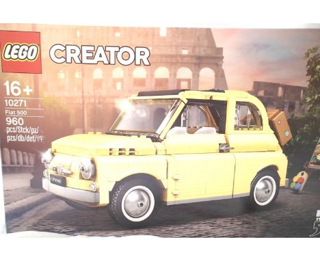 Lego 10271 Creator; Fiat 500. P&amp;P Group 2 (£18+VAT for the first lot and £3+VAT for subsequent lots) 