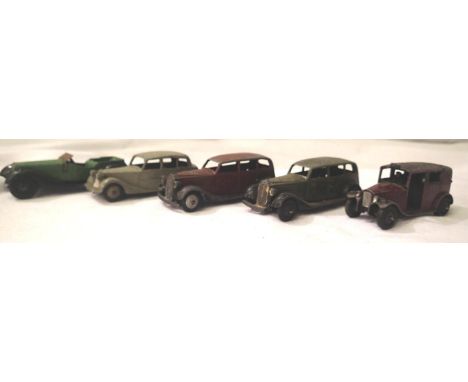 Five Early Issue Dinky Toys all in fair - play worn condition. P&amp;P Group 1 (£14+VAT for the first lot and £1+VAT for subs