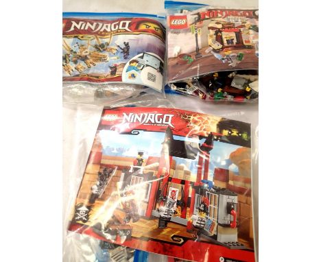 Three Lego Ninjago; 70591, 70607 and 70666. P&amp;P Group 2 (£18+VAT for the first lot and £3+VAT for subsequent lots) 