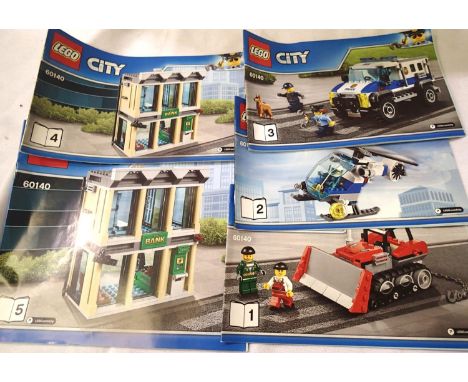 Lego 60140 helicopter  break in, unboxed. P&amp;P Group 2 (£18+VAT for the first lot and £3+VAT for subsequent lots) 